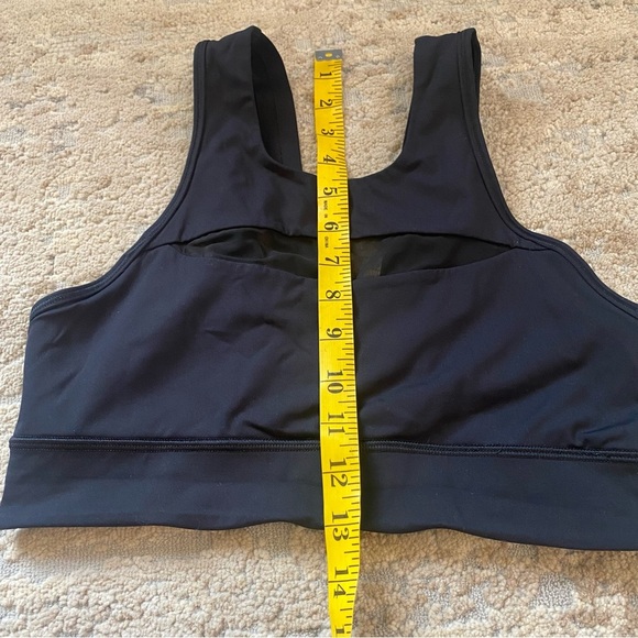 lululemon Run the Day Solid Black Sports Bra Nulux Medium Support: 8 - Picture 5 of 8